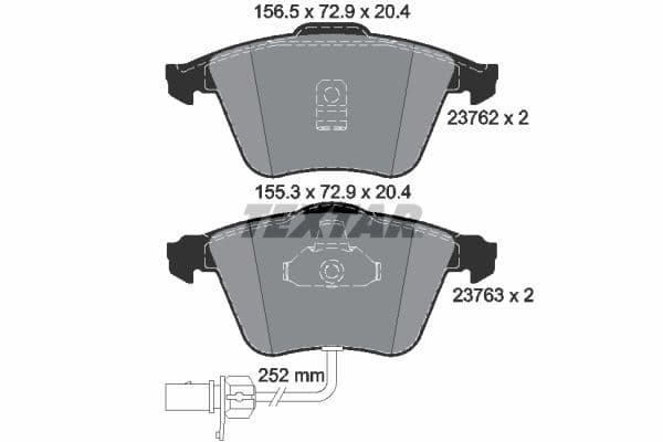 set placute frana,frana disc TEXTAR Q+ 2376201