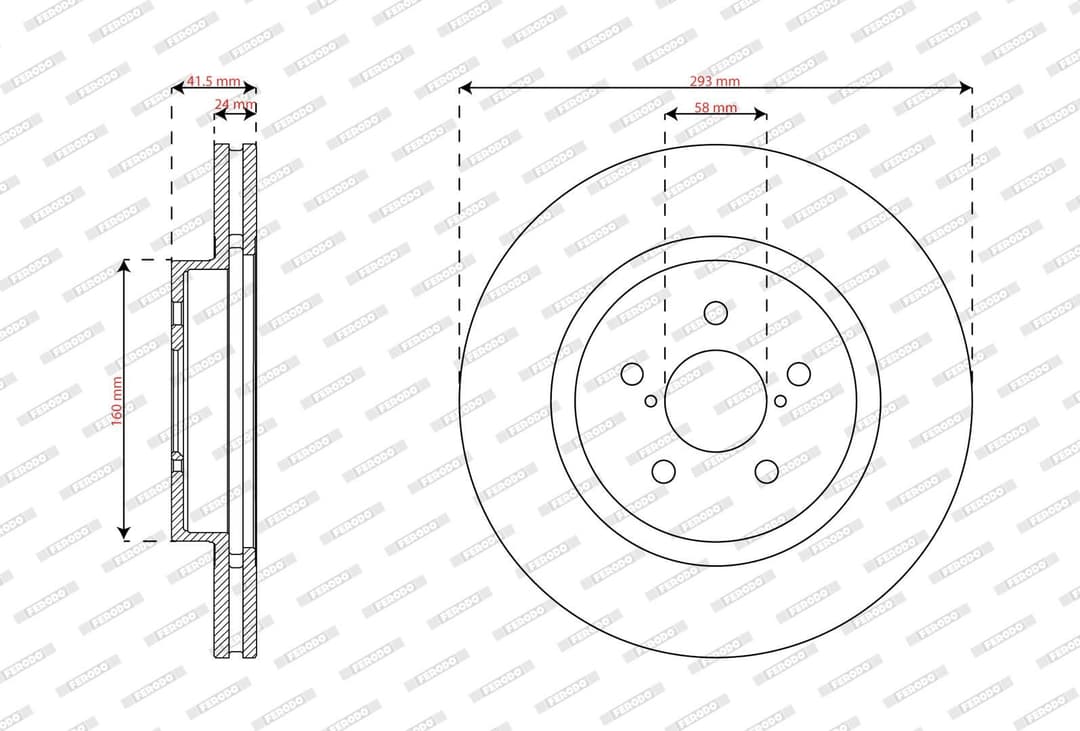 Disc frana FERODO PREMIER DDF2863C