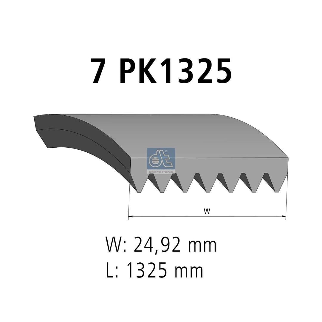 Curea transmisie cu caneluri DT Spare Parts 7.54807
