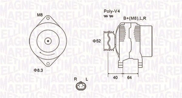 Generator / Alternator MAGNETI MARELLI 063732023010