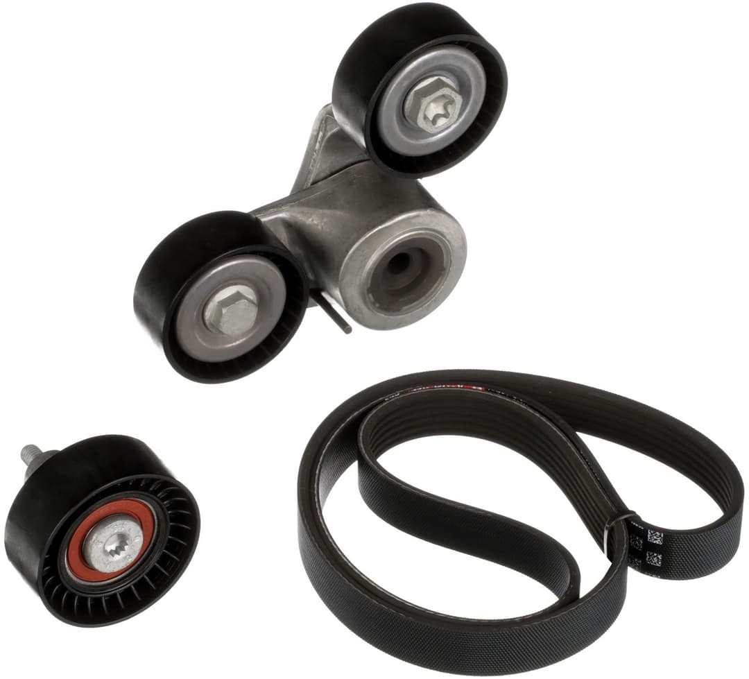 Set curea transmisie cu caneluri GATES Micro-V® E-START™ K016PK1441EST