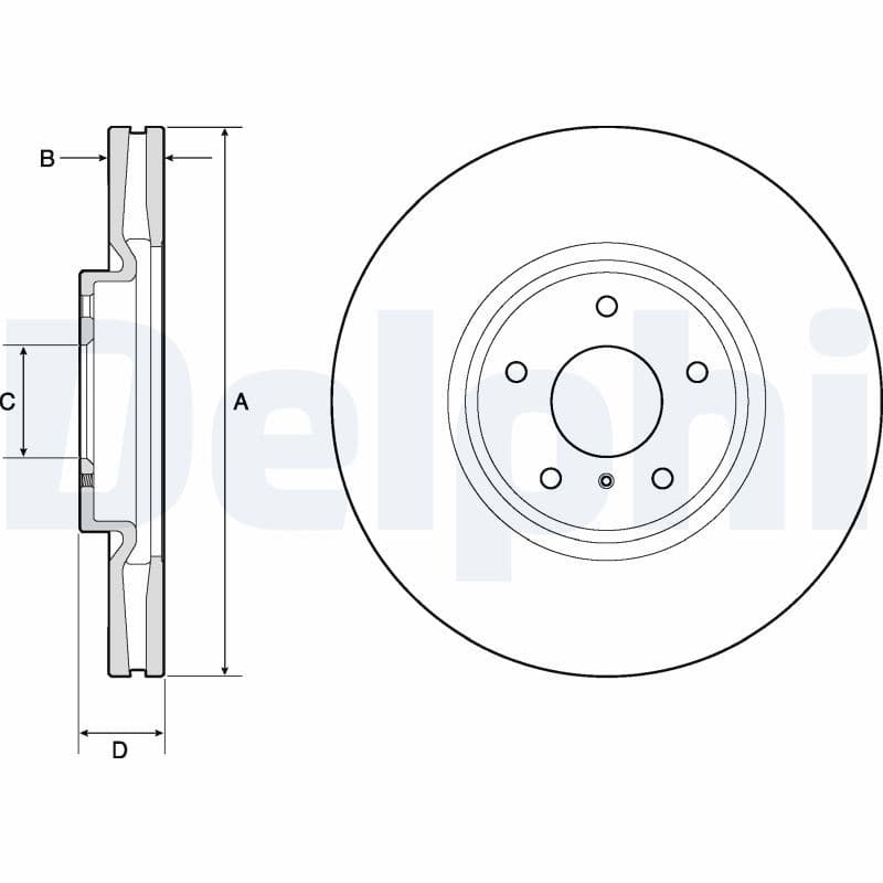 Disc frana DELPHI BG9152