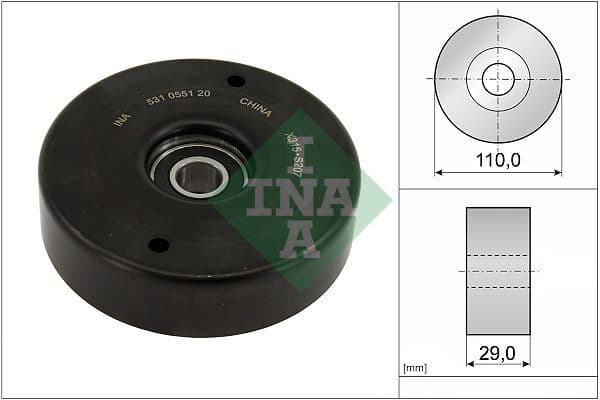 rola intinzator,curea transmisie Schaeffler INA 531 0551 20