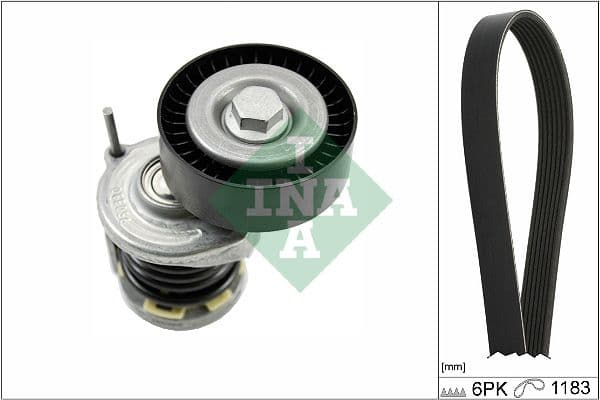 Set curea transmisie cu caneluri Schaeffler INA 529 0466 10