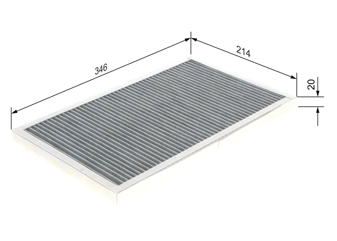 Filtru, aer habitaclu BOSCH 1 987 432 333