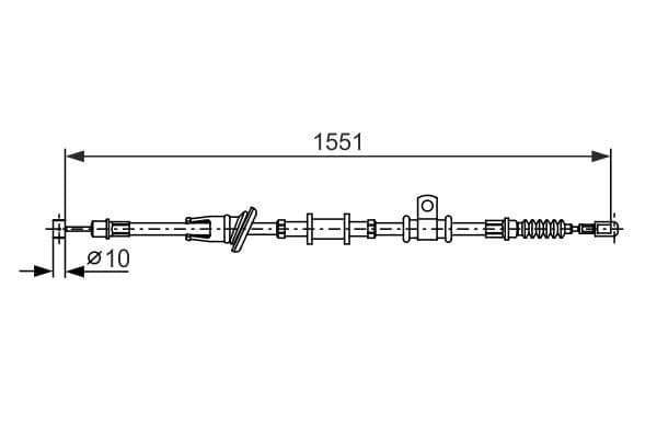 Cablu, frana de parcare BOSCH 1 987 482 400