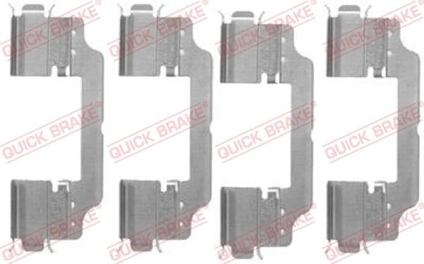 Set accesorii, placute frana QUICK BRAKE 109-1716