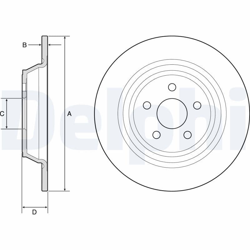 Disc frana DELPHI BG4782C