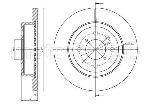 Disc frana METELLI 23-0839C