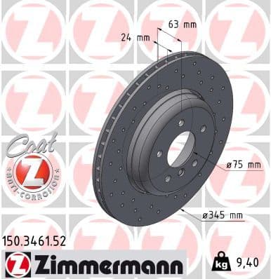 Disc frana ZIMMERMANN SPORT Z 150.3461.52