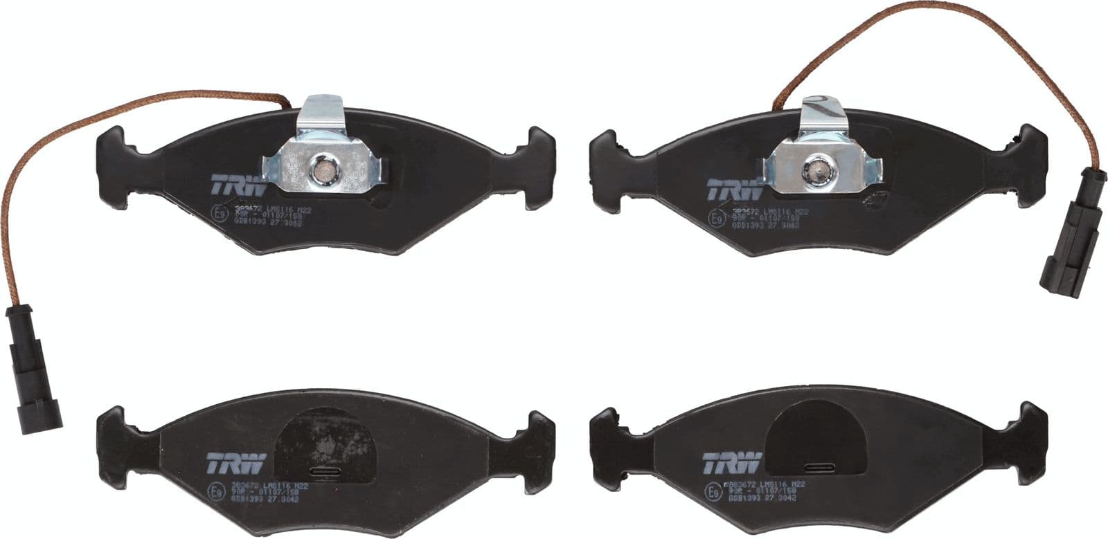 set placute frana,frana disc TRW GDB1393
