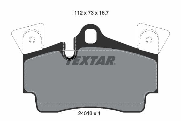 set placute frana,frana disc TEXTAR 2401001