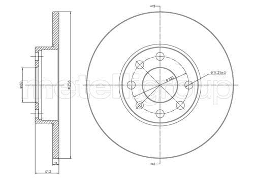 Disc frana METELLI 23-0627