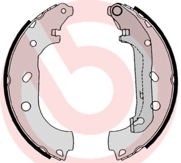 Set saboti frana BREMBO ESSENTIAL LINE S 24 539