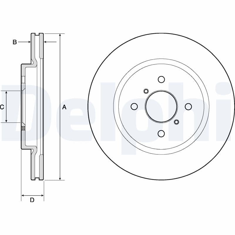 Disc frana DELPHI BG4750C