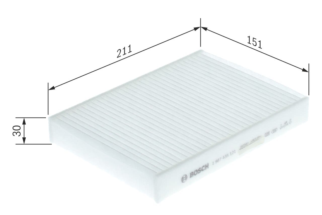 Filtru, aer habitaclu BOSCH 1 987 435 121