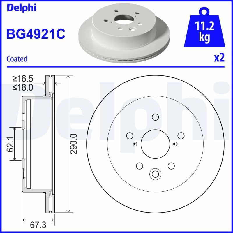 Disc frana DELPHI BG4921C