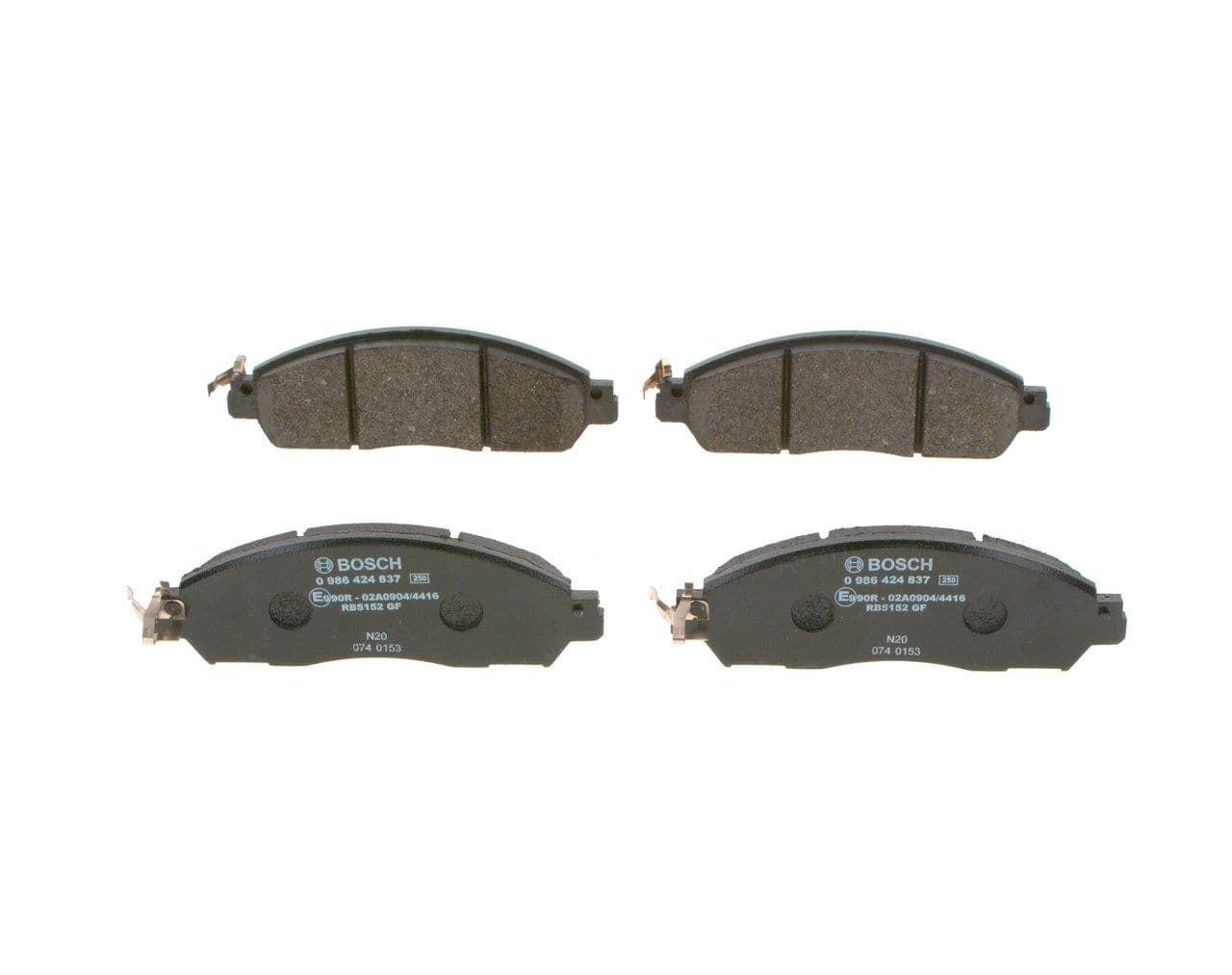 set placute frana,frana disc BOSCH 0 986 424 837