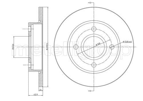 Disc frana METELLI 23-0377