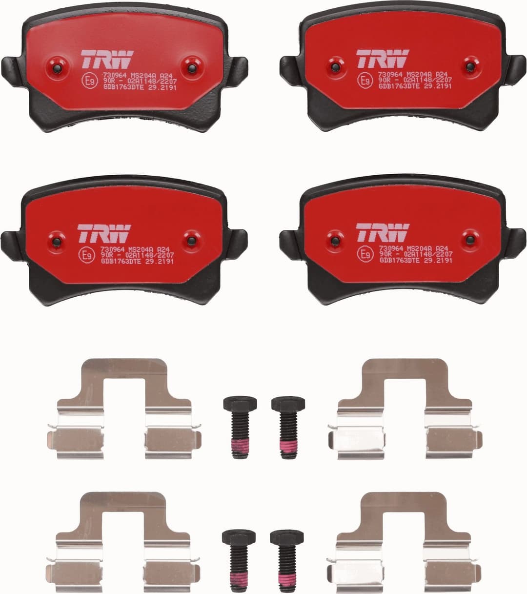 set placute frana,frana disc TRW GDB1763DTE