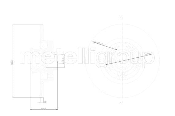 Disc frana METELLI 23-1798