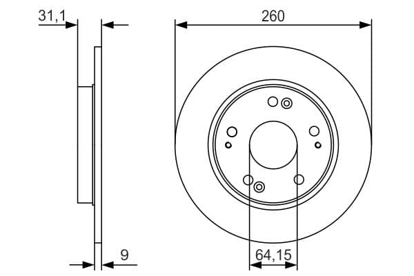 Disc frana BOSCH 0 986 479 V21