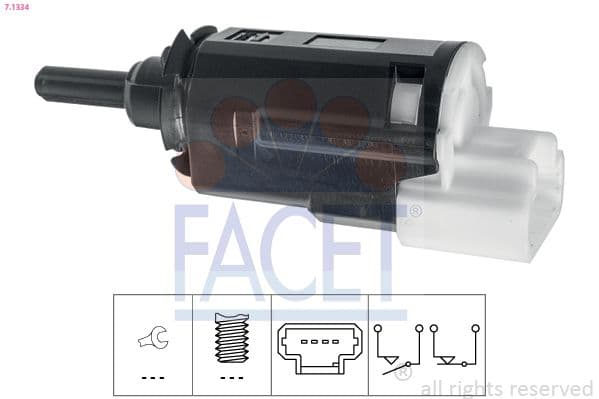 Comutator lumini frana FACET 7.1334