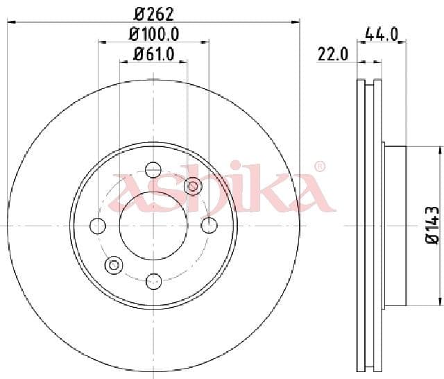 Disc frana ASHIKA 60-00-0709