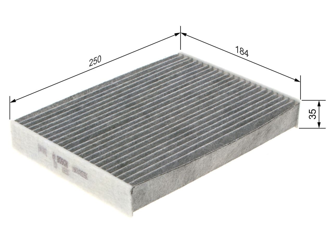 Filtru, aer habitaclu BOSCH 1 987 435 556