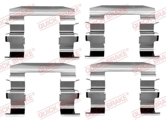 Set accesorii, placute frana QUICK BRAKE 109-1664