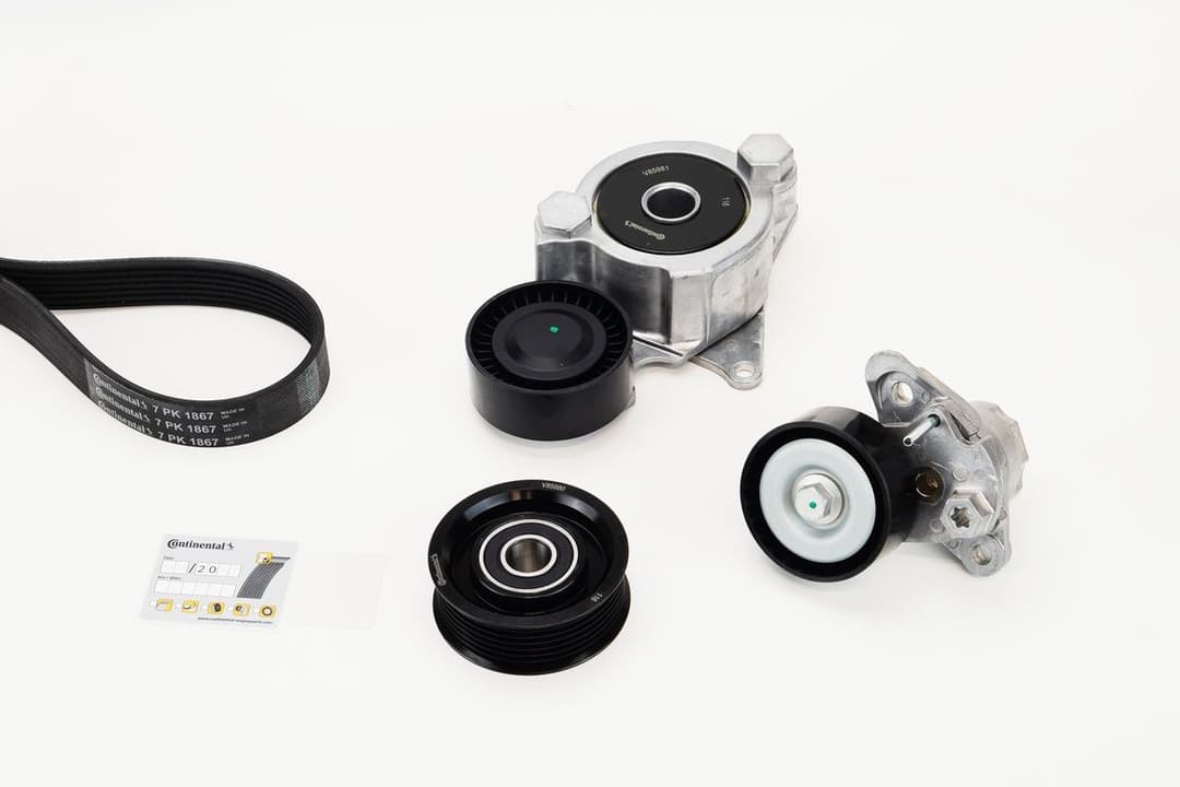 Set curea transmisie cu caneluri CONTINENTAL CTAM 7PK1867K1