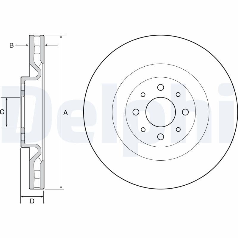 Disc frana DELPHI BG4566C