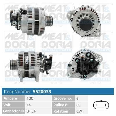 Generator / Alternator MEAT & DORIA 5520033