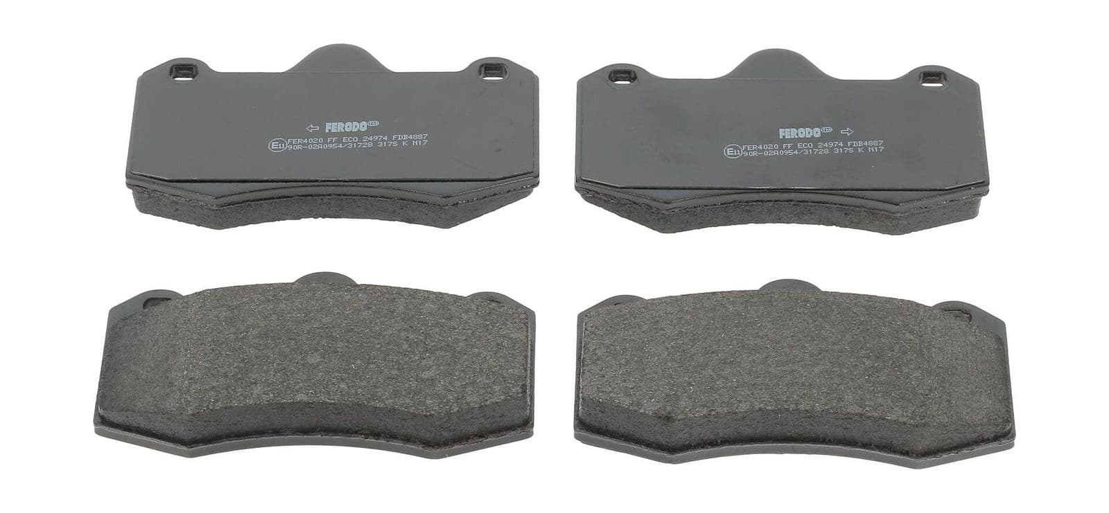 set placute frana,frana disc FERODO PREMIER ECO FRICTION FDB4887