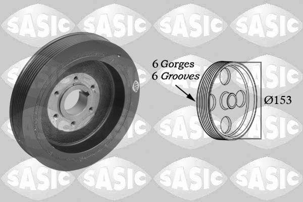 Fulie curea, arbore cotit SASIC 2150026