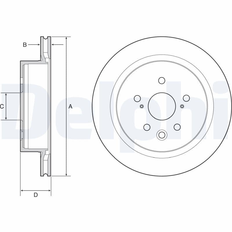 Disc frana DELPHI BG4962C