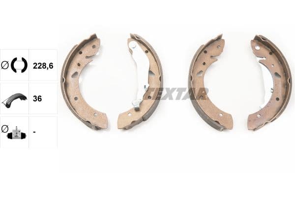 Set saboti frana TEXTAR 91053400