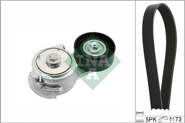 Set curea transmisie cu caneluri Schaeffler INA 529 0478 10