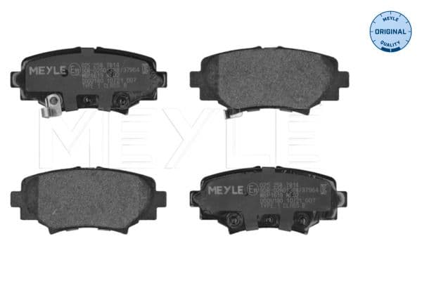 set placute frana,frana disc MEYLE -ORIGINAL: True to OE. 025 258 7814