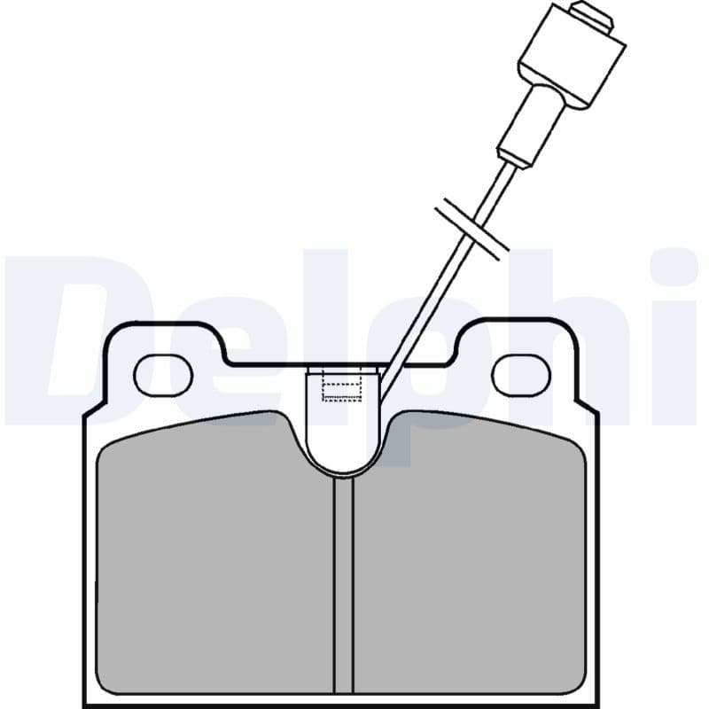set placute frana,frana disc DELPHI LP306