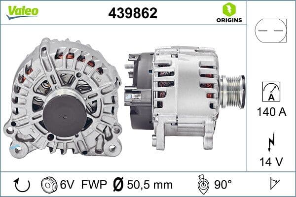 Generator / Alternator VALEO 439862