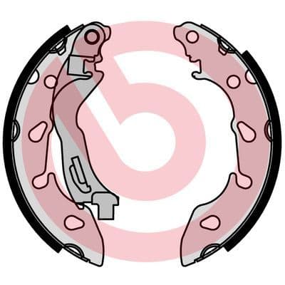 Set saboti frana BREMBO ESSENTIAL LINE S 24 553