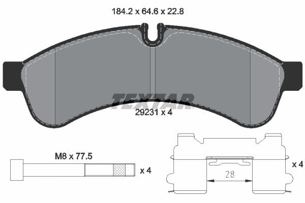 set placute frana,frana disc TEXTAR Q+ 2923101