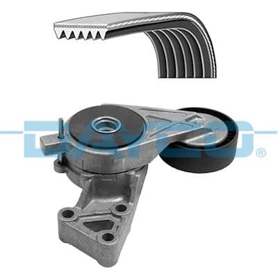 Set curea transmisie cu caneluri DAYCO KPV124
