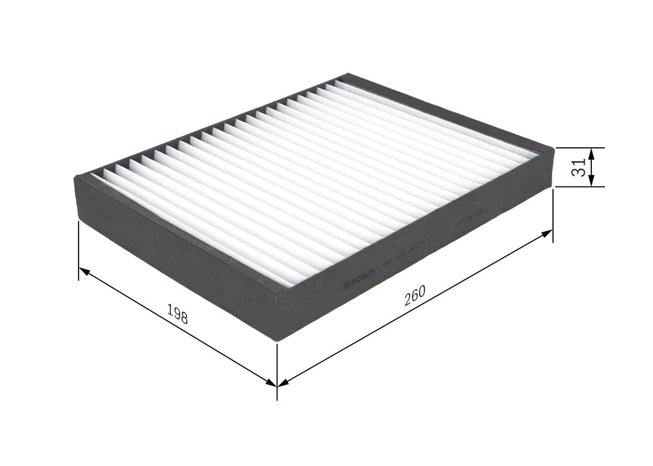 Filtru, aer habitaclu BOSCH 1 987 432 221