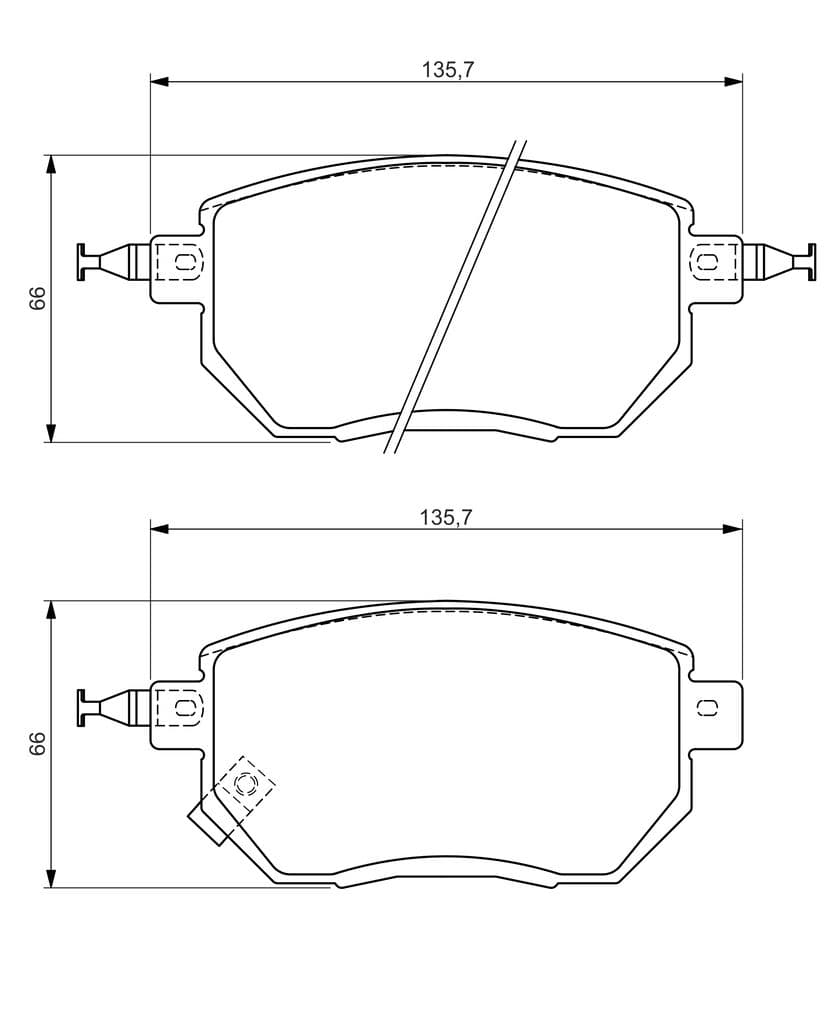 set placute frana,frana disc BOSCH 0 986 494 366