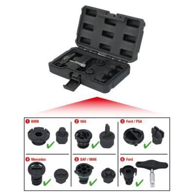 Set chei tubulare surub golire ulei KS TOOLS 150.1030