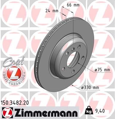 Disc frana ZIMMERMANN COAT Z 150.3482.20