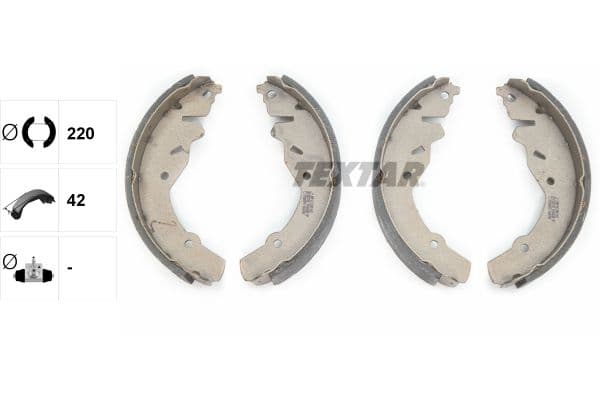 Set saboti frana TEXTAR 91064200