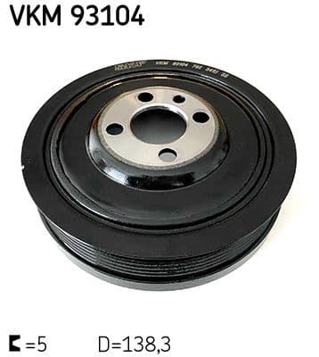 Fulie curea, arbore cotit SKF VKM 93104